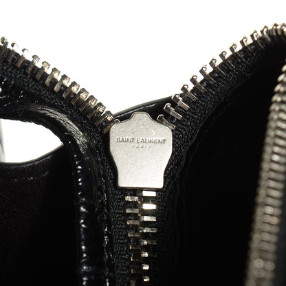 Saint Laurent Crocodile Embossed Medium Cabas Rive Gauche Black 10 of 10