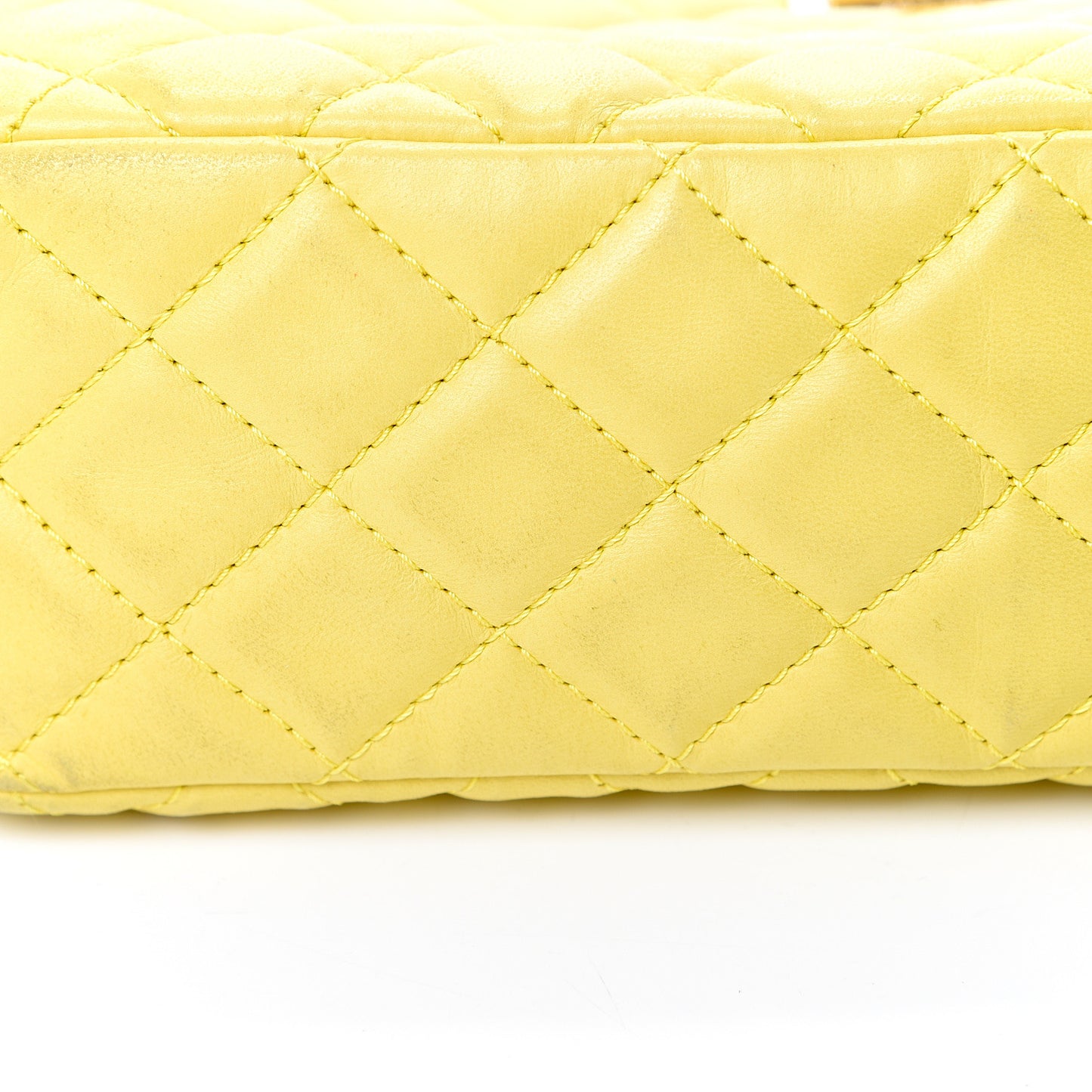 Calfskin Reissue Medium Camera Case Yellow