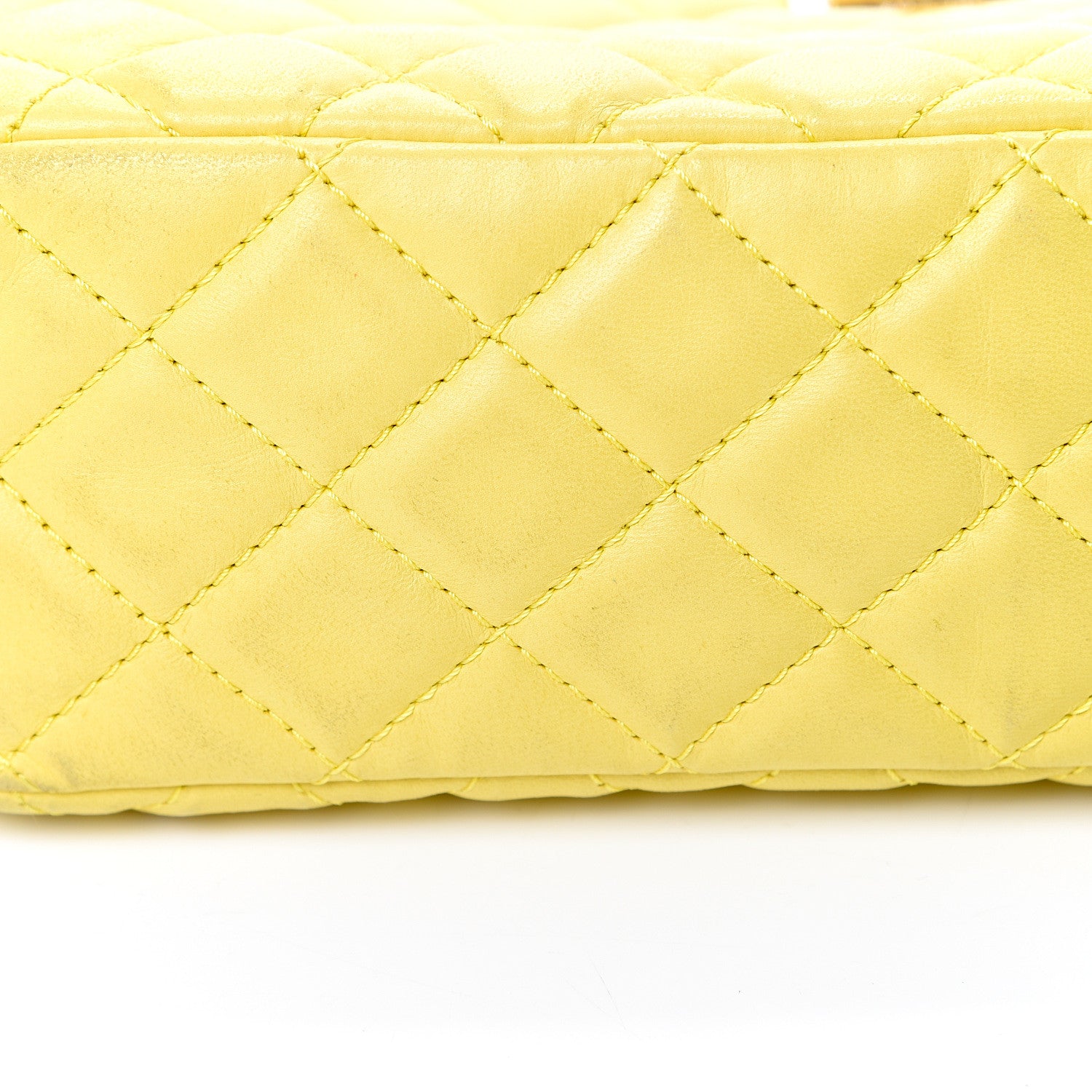 Chanel Calfskin Reissue Medium Camera Case Yellow 13 of 16