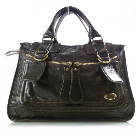 Leather Bay Tote Moka