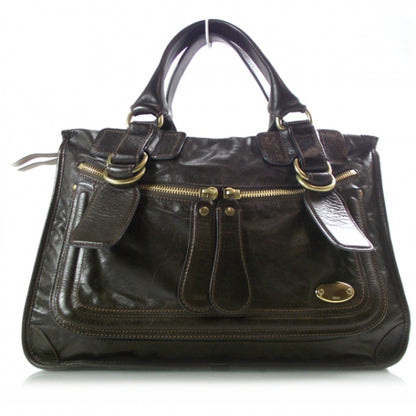 Chloe Leather Bay Tote Moka 1 of 12