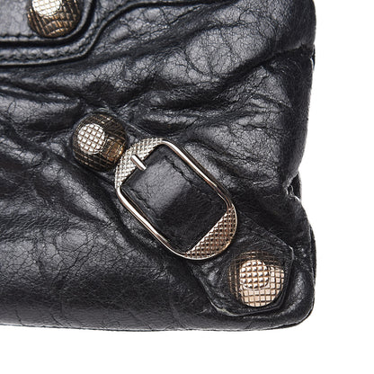 Balenciaga Agneau Giant 12 Silver Hardware M Porte-Monnaie Coin Purse Black 8 of 11