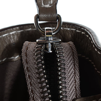 Celine Drummed Calfskin Nano Luggage Souris 6 of 8
