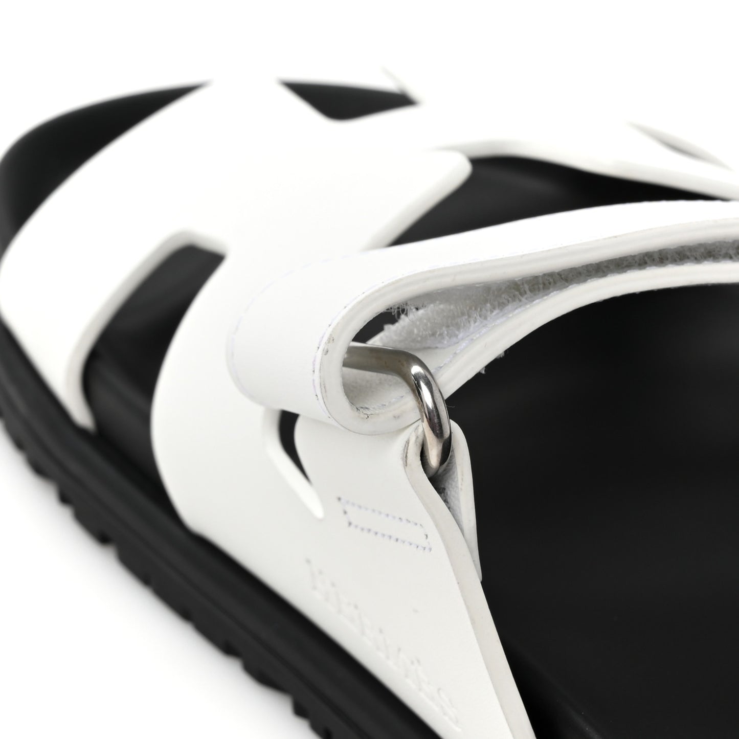 Calfskin Womens Chypre Sandals 37 White