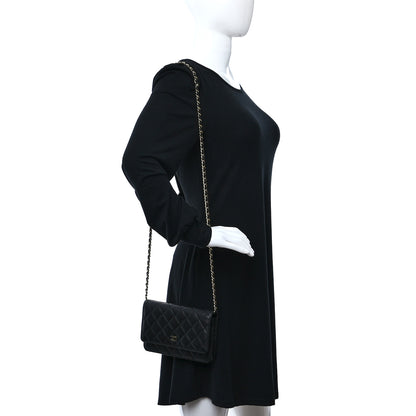 Chanel Caviar Quilted Wallet on Chain WOC Black 2 of 10