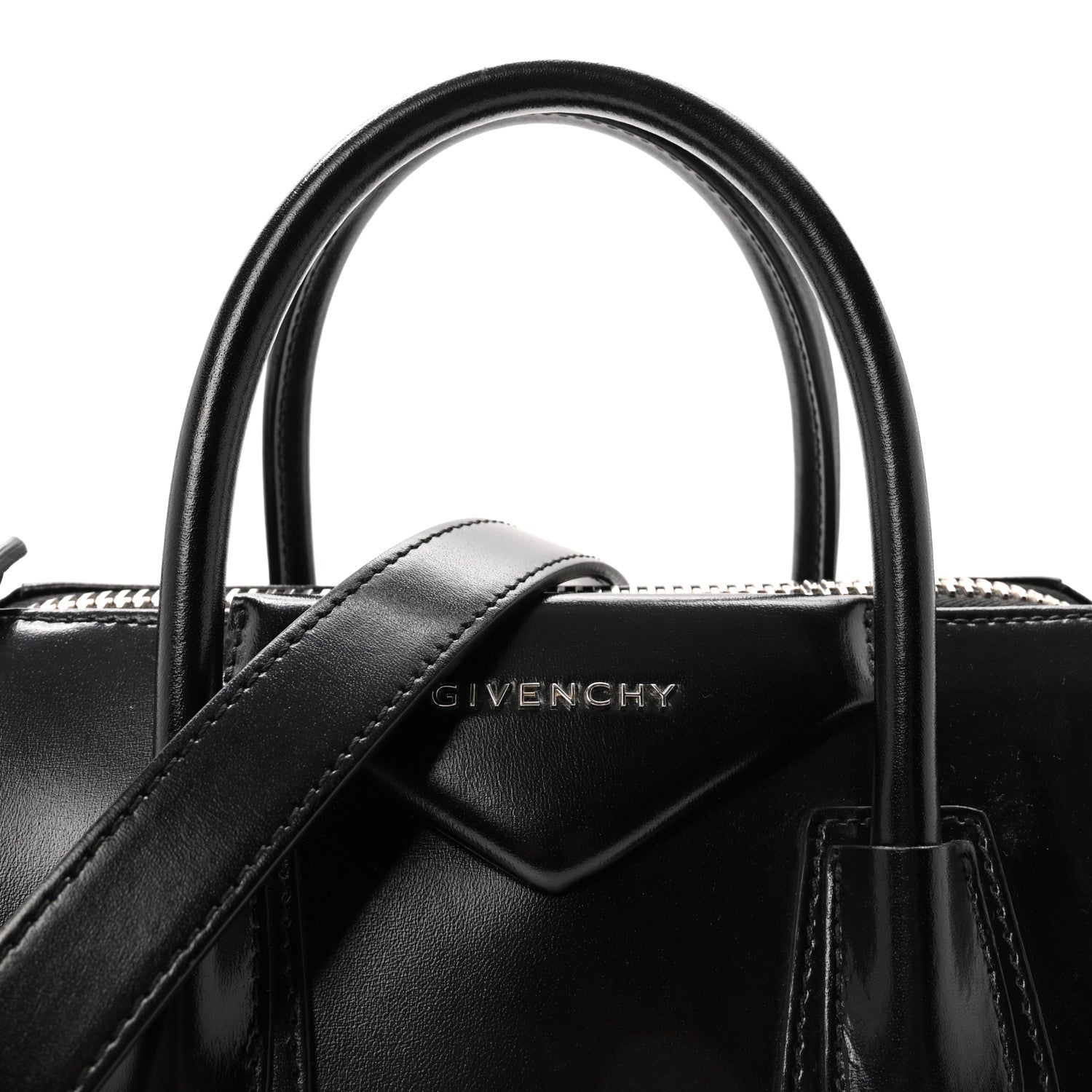 Givenchy Shiny Lord Calfskin Small Antigona Black 8 of 10
