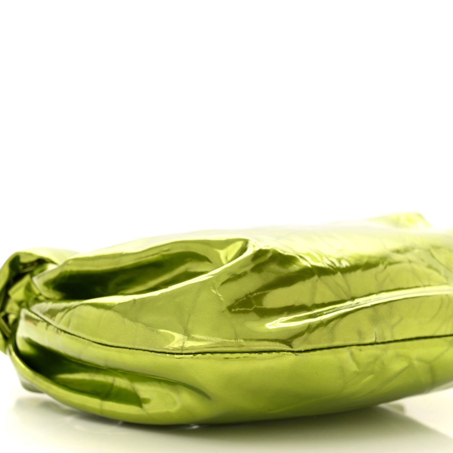 Metallic Crushed Calfskin Mini Jodie Chlorophyll