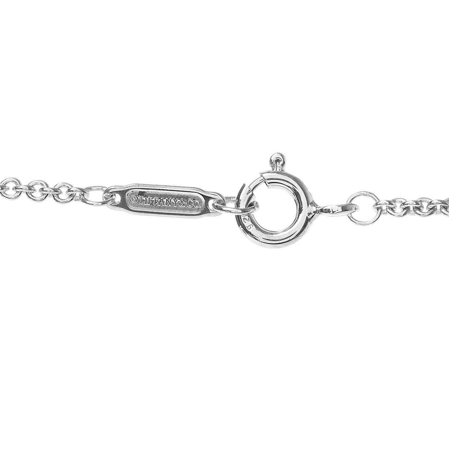 Sterling Silver T&CO Bar Pendant Necklace