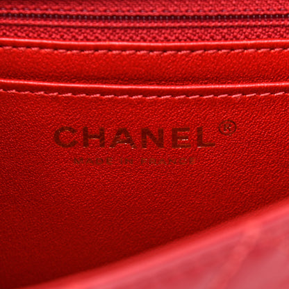 Chanel Aged Calfskin Quilted 2.55 Reissue Mini Flap Red 6 of 10