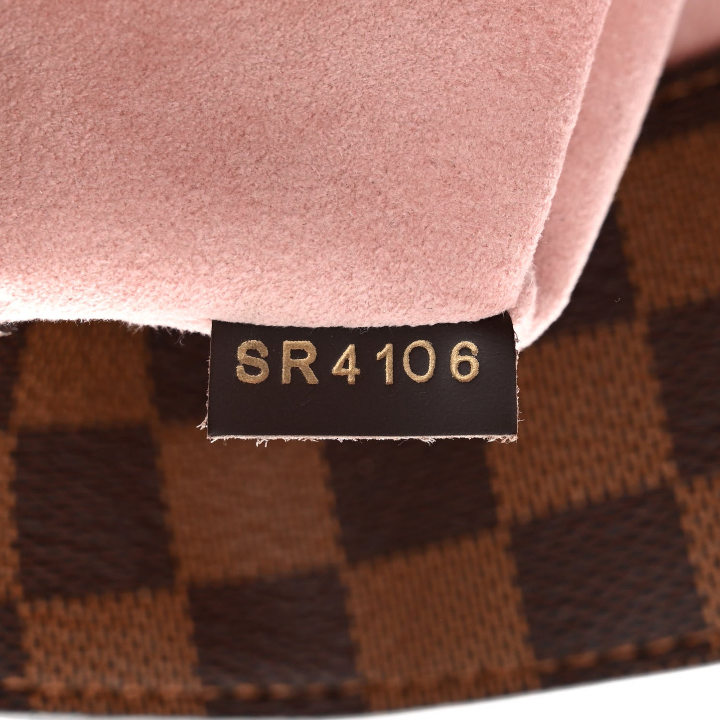 Cuir Taurillon Damier Ebene Normandy Magnolia
