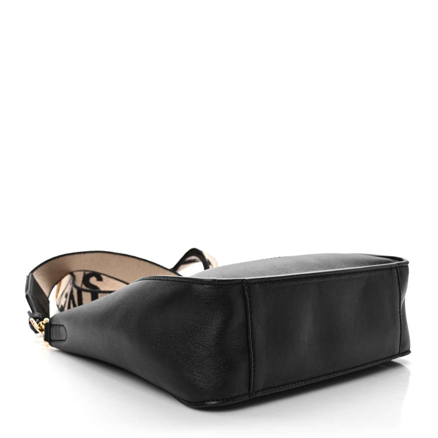 Eco Alter Nappa Perforated Logo Mini Crossbody Black