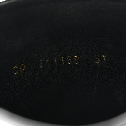 Saint Laurent Patent Calfskin Diane 100 Boots 37 Black 8 of 9