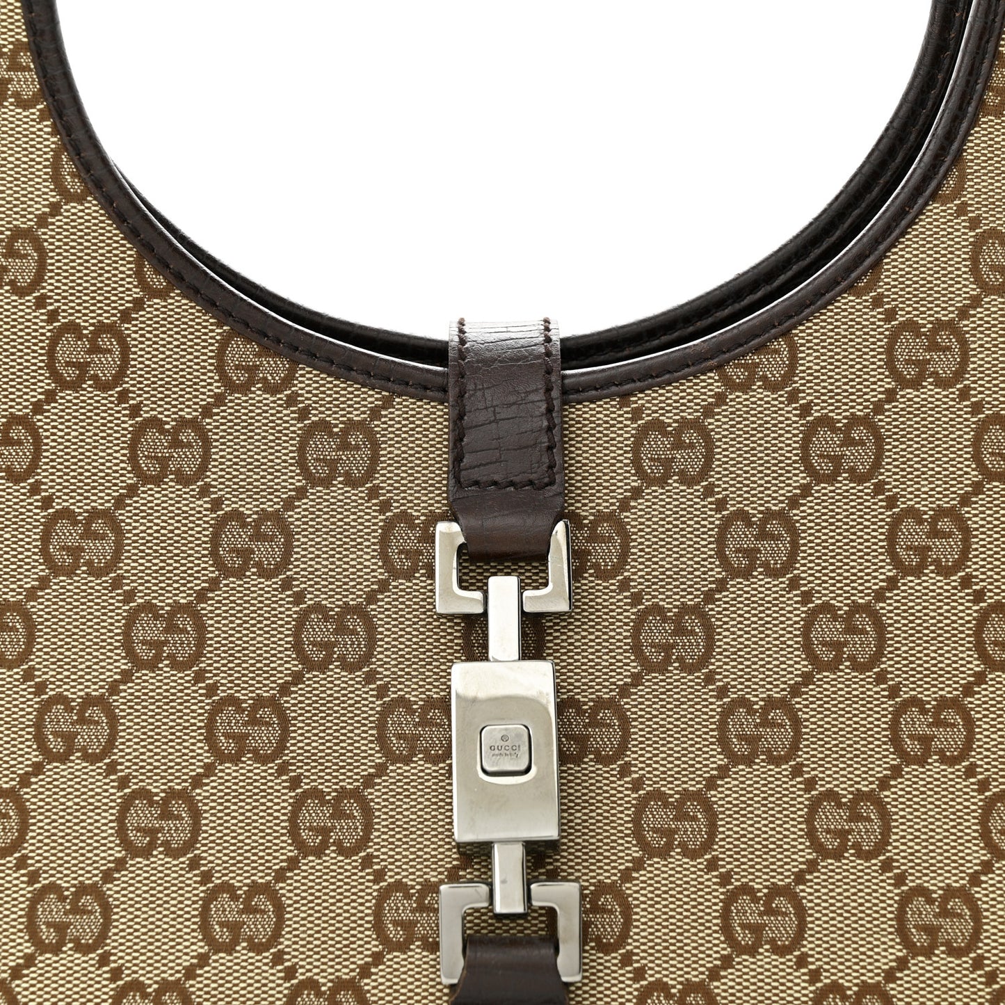 Monogram Small Bardot Bag Brown