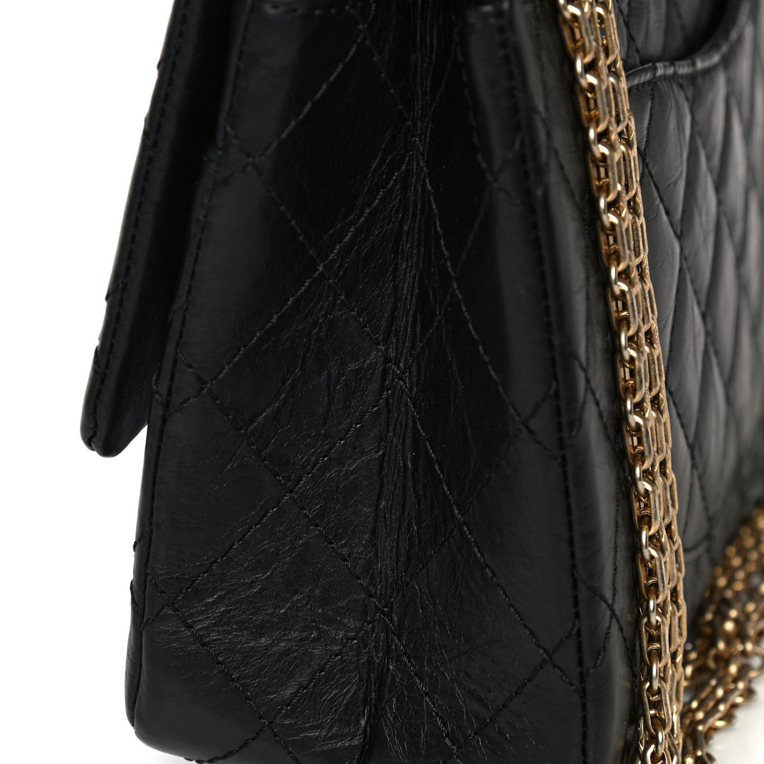 Chanel Aged Calfskin Quilted 2.55 Reissue 226 Flap Black 17 of 17