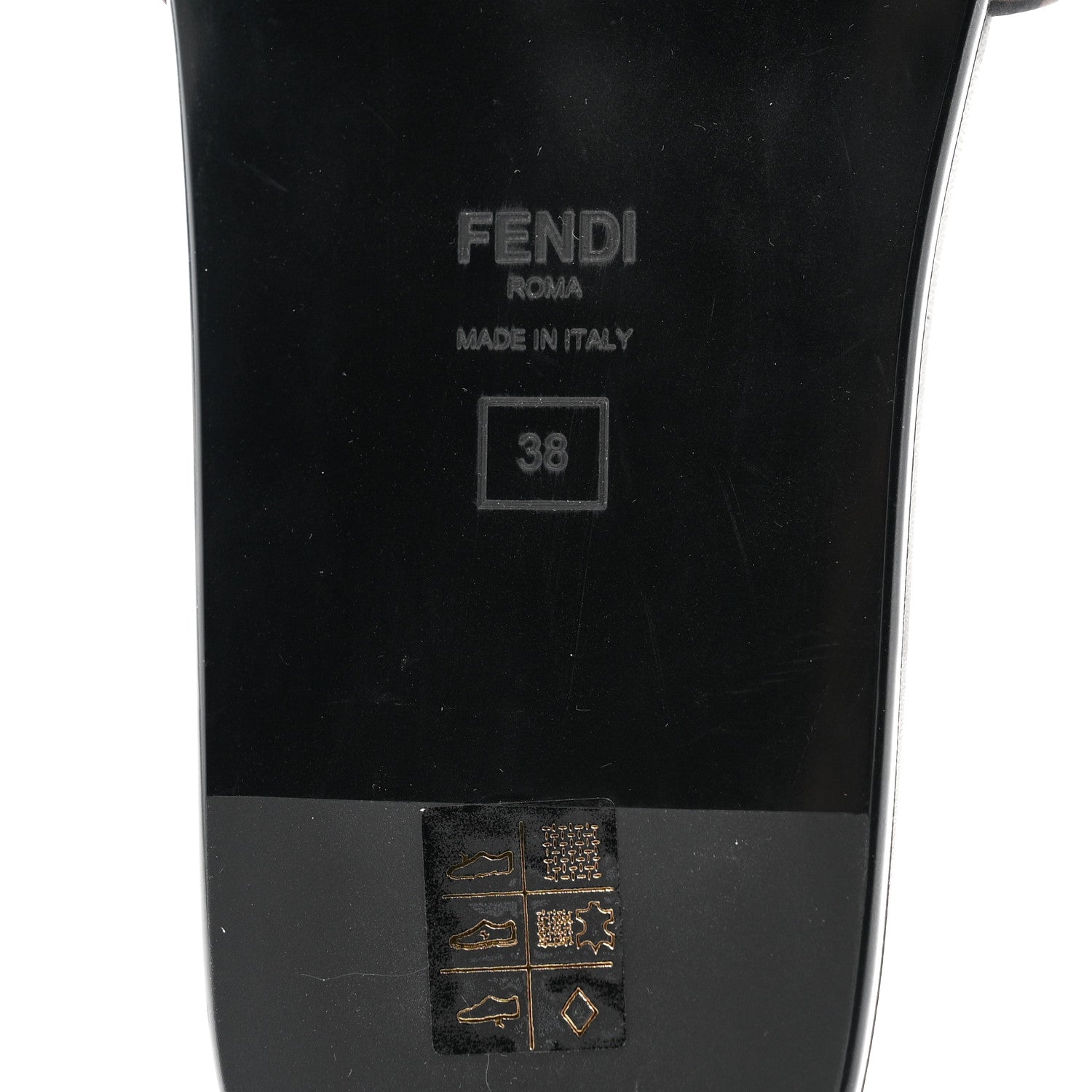 Fendi Satin FF Fendi Feel Slide Sandals 38 Tobacco Black 9 of 9