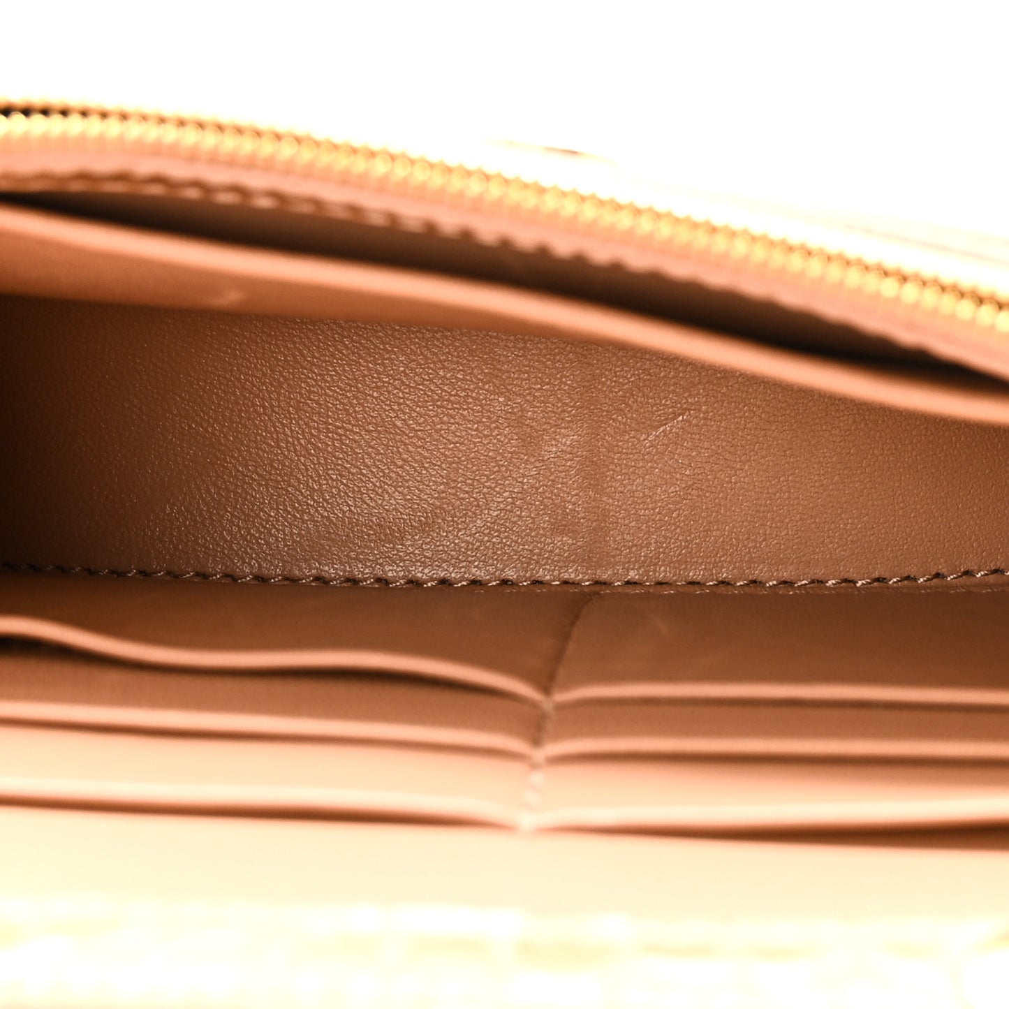 Shiny Calfskin Crocodile Embossed Hourglass Chain Bag Nude Beige