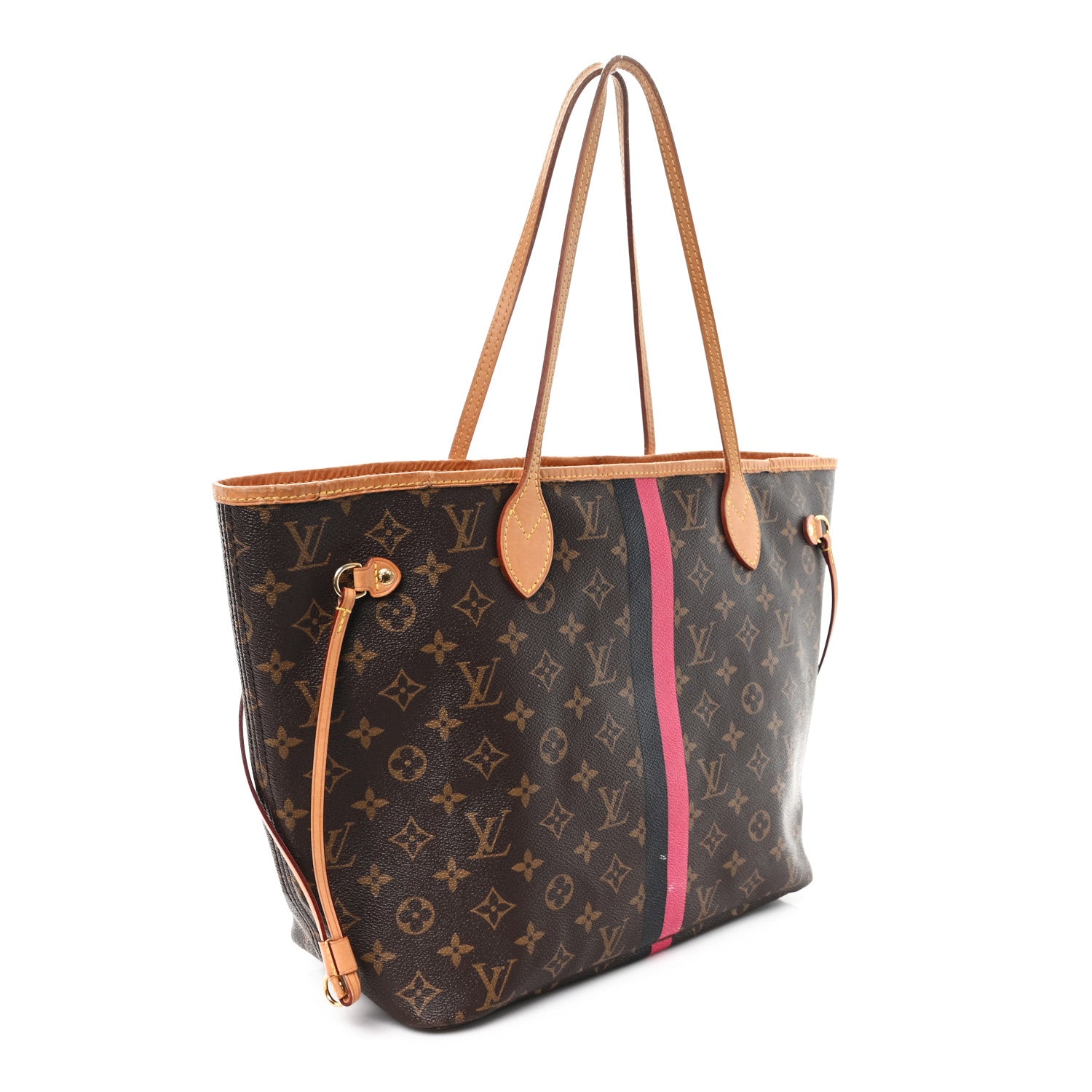 Louis Vuitton Monogram My LV Heritage Neverfull MM Fuchsia Black 5 of 14