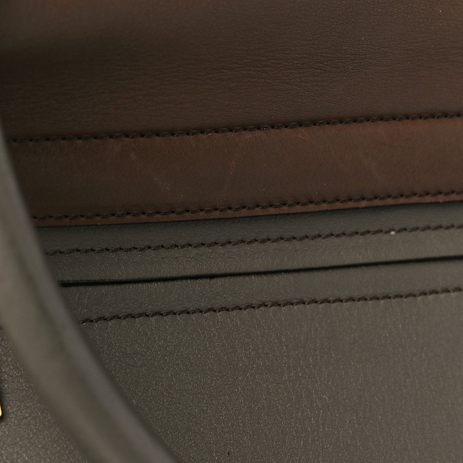 Celine Calfskin Suede Large Tri-Color Trapeze Terracotta 8 of 8