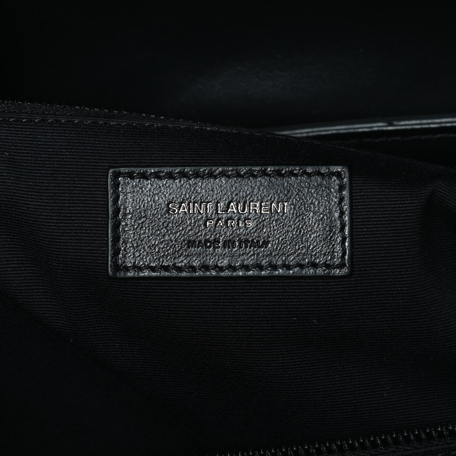Saint Laurent Calfskin Y Quilted Monogram Large Loulou Chain Satchel Black 5 of 11