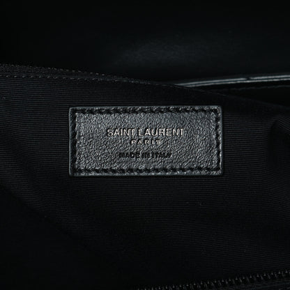 Saint Laurent Calfskin Y Quilted Monogram Large Loulou Chain Satchel Black 5 of 11