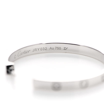 Cartier 18K White Gold Large LOVE Hoop Earrings 5 of 5