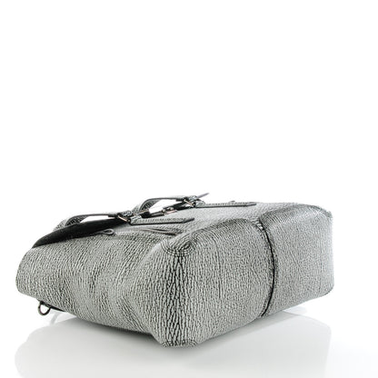 3.1 Phillip Lim 3.1 Textured Calfskin Large Pashli Satchel Black Cream 5 of 9