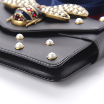 Gucci Nappa Pearl Studded Mini Queen Margaret Broadway Shoulder Bag Black 8 of 10