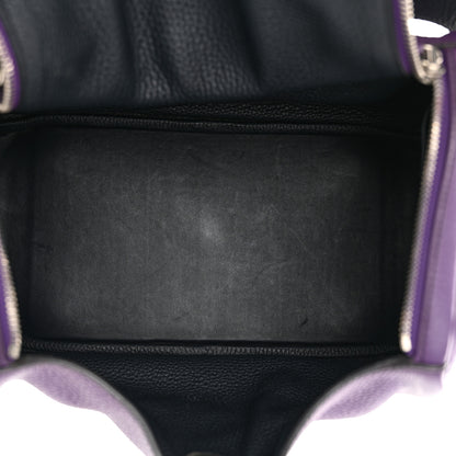 Hermes Taurillon Clemence Eclat Lindy 30 Ultraviolet Bleu Obscur 5 of 11