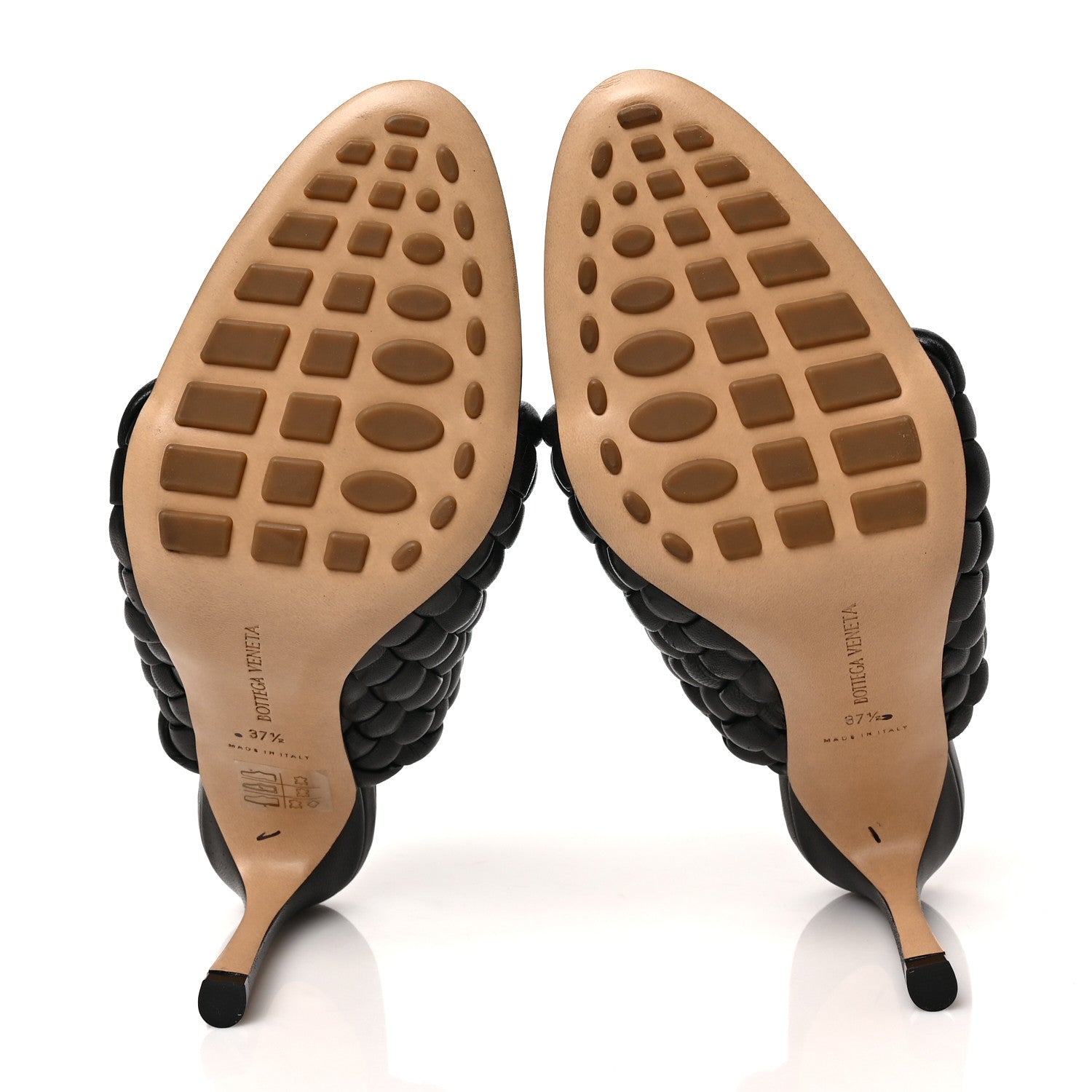 Bottega Veneta Nappa Padded Intreccio The Curve Sandals 37.5 Fondant 5 of 9