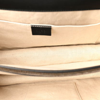 Gucci Moon Calfskin Web Large Dionysus Bamboo Top Handle Bag Black 5 of 13