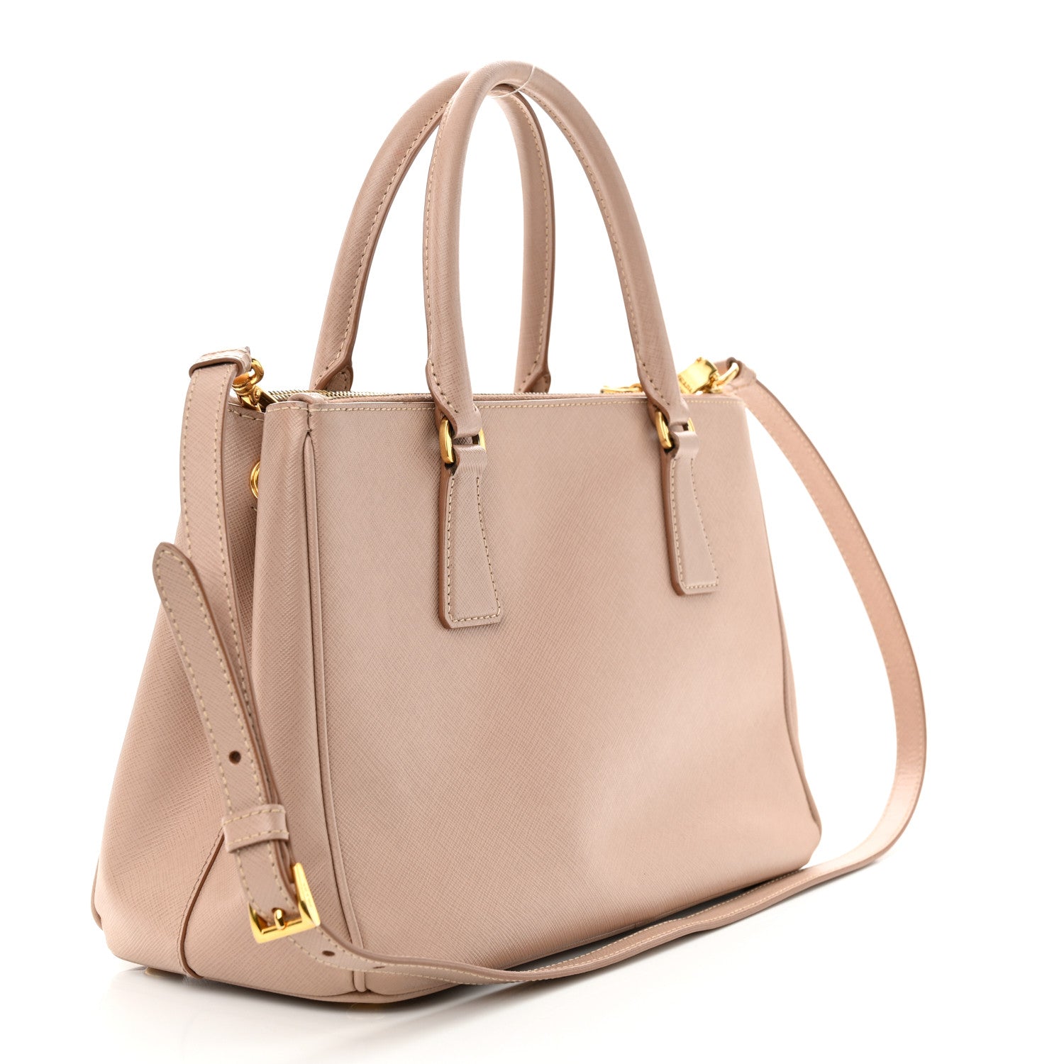 Prada Saffiano Lux Small Galleria Double Zip Tote Cammeo 3 of 10