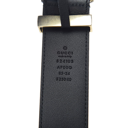 Gucci Moon Calfskin Torchon Double G 40mm Belt 85 34 Black 4 of 6