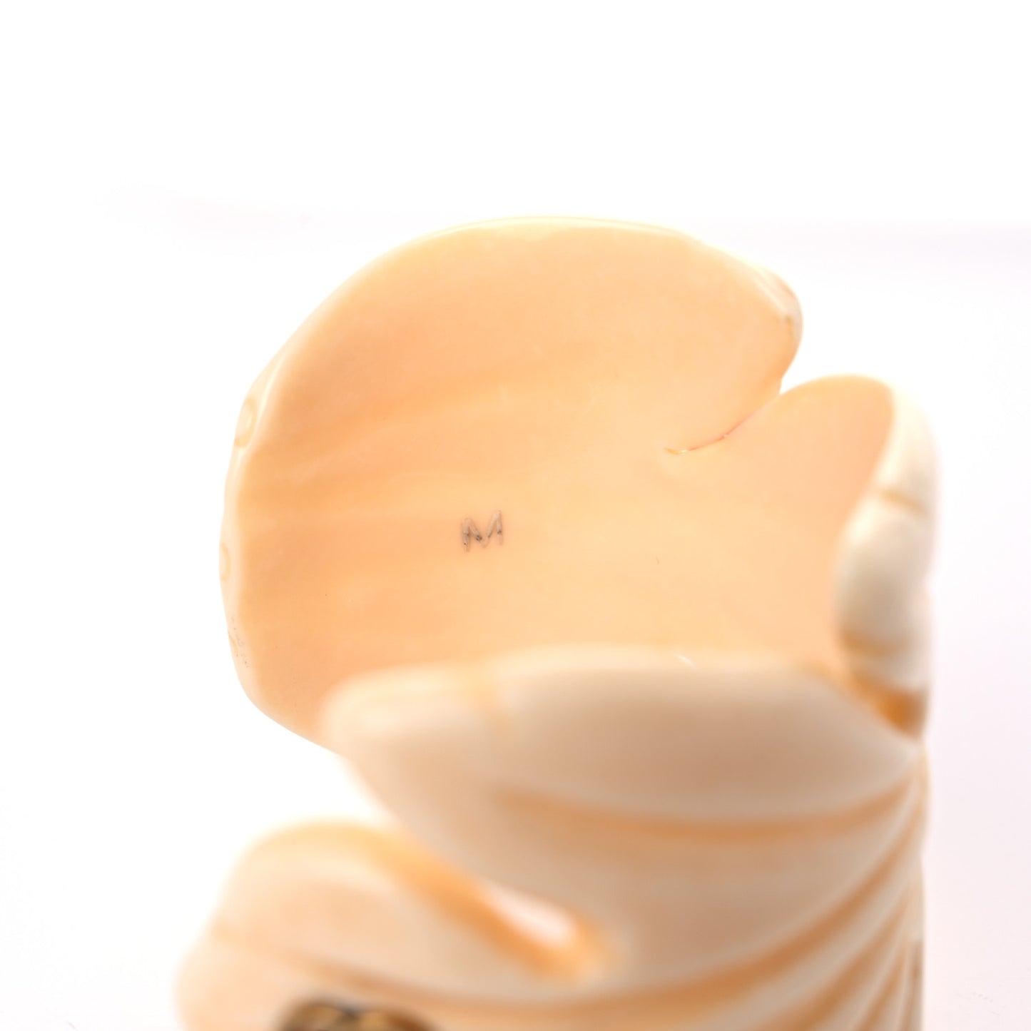 Resin Leaf GG Cuff Bracelet M Ivory