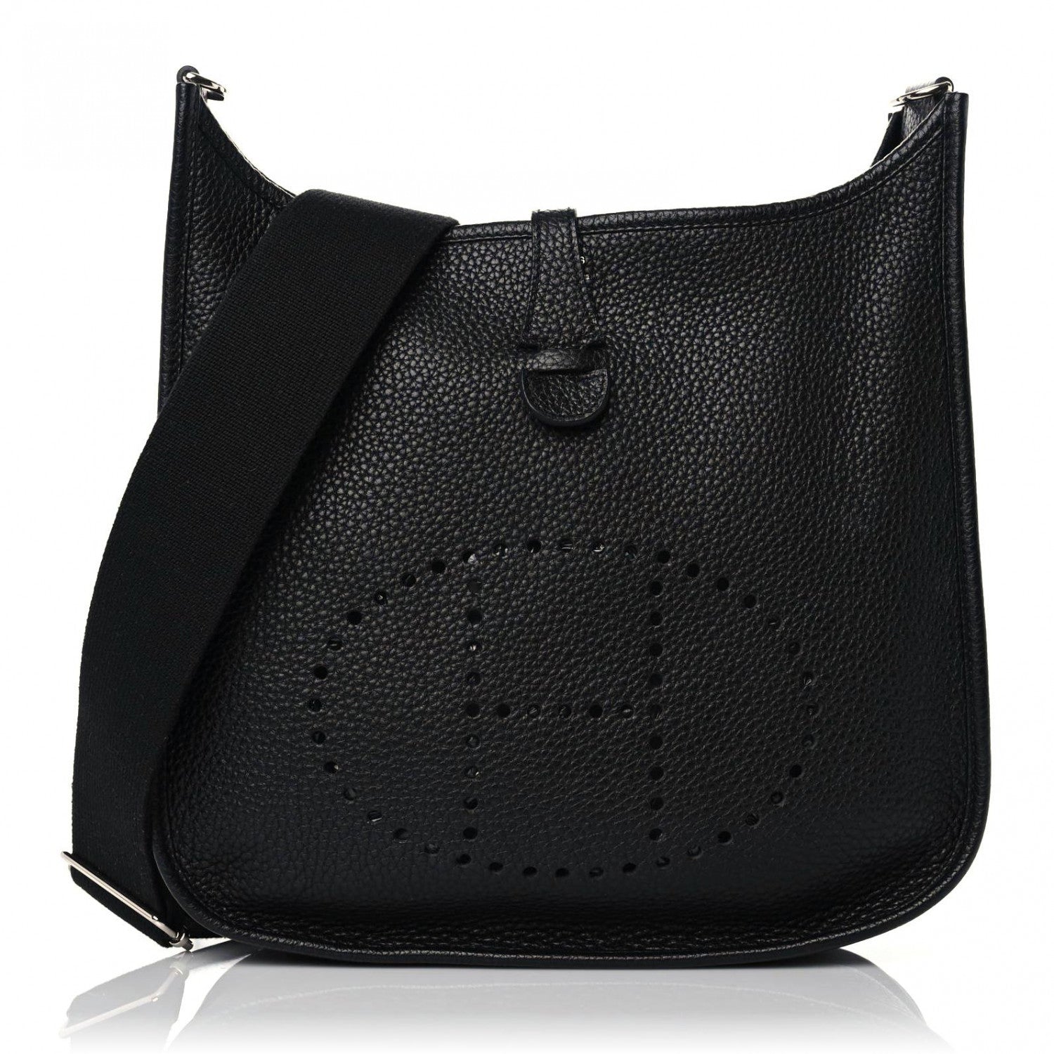 Hermes Taurillon Clemence Evelyne III PM Black 1 of 12