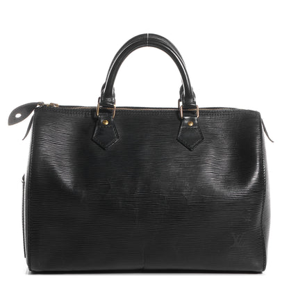 Louis Vuitton Epi Speedy 30 Black 1 of 7