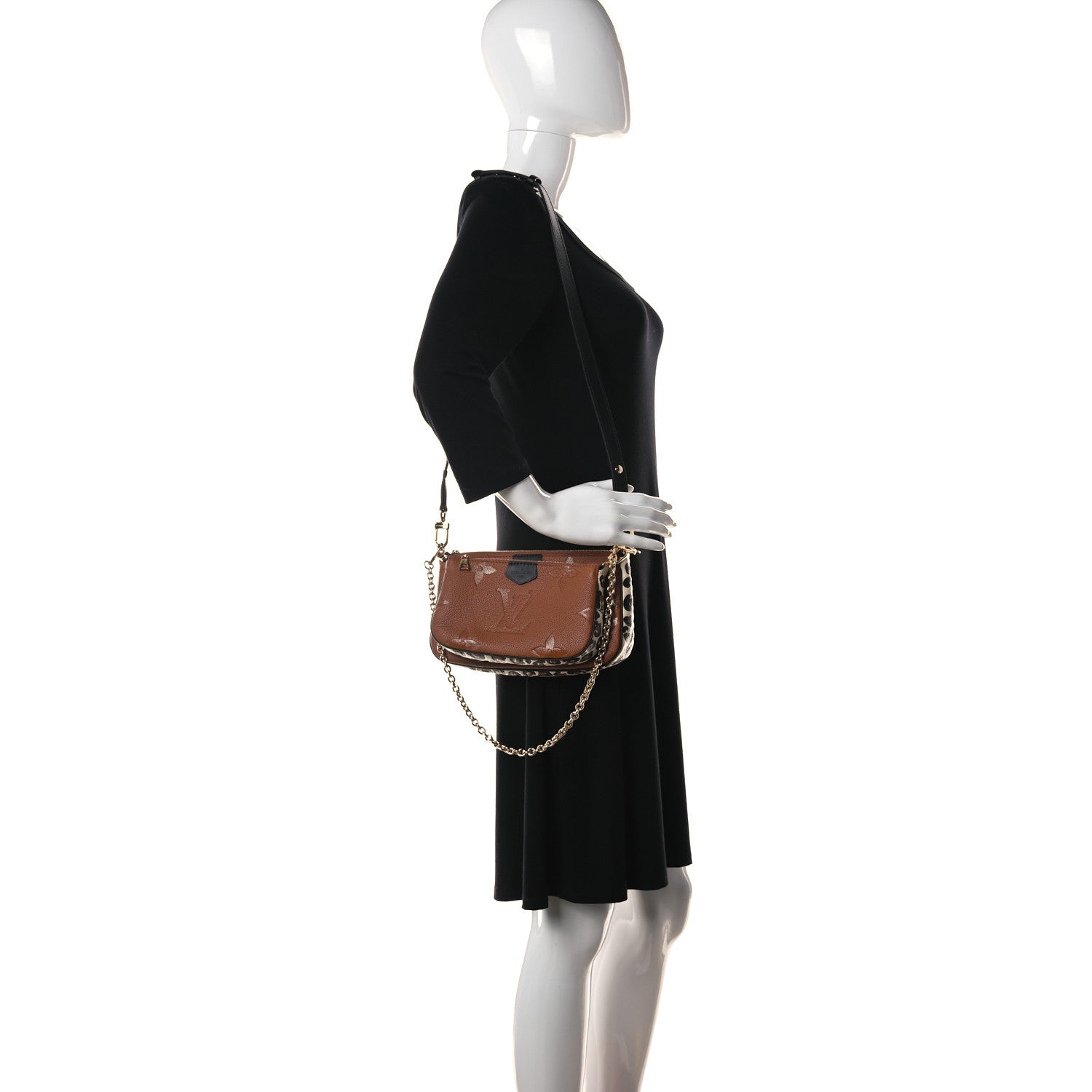 Louis Vuitton Empreinte Monogram Giant Wild At Heart Multi Pochette Accessories Caramel 3 of 9