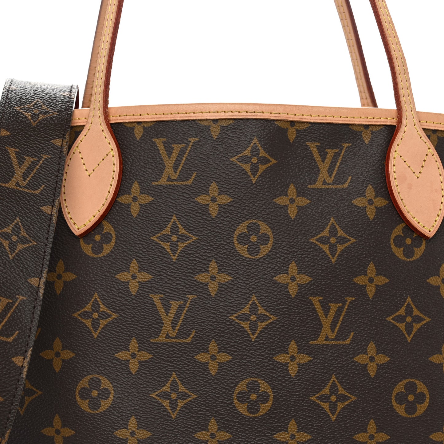 Monogram Inside Out Neverfull Bandouliere MM Rouge Sari