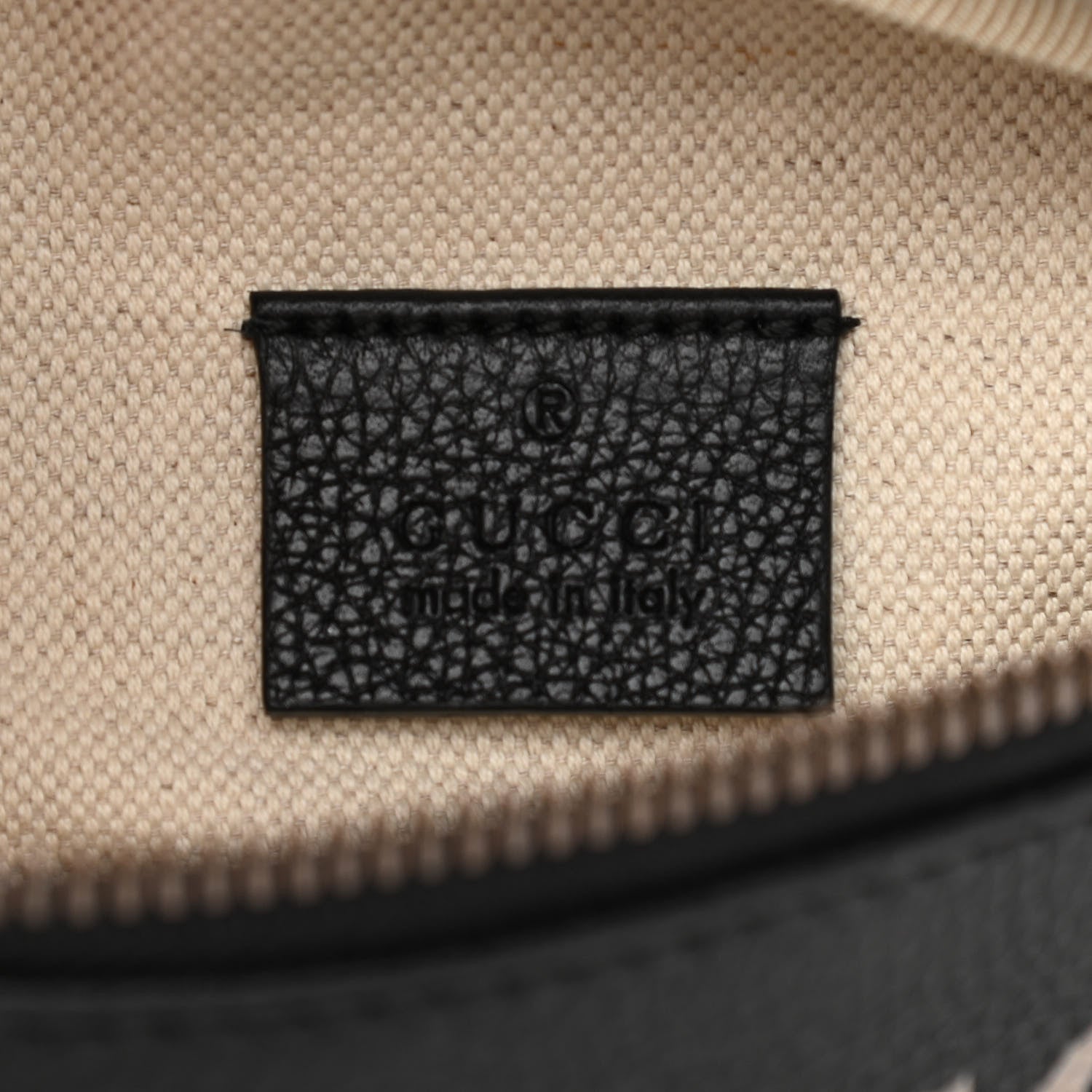 Gucci Grained Calfskin Small Logo Belt Bag Black 6 of 11