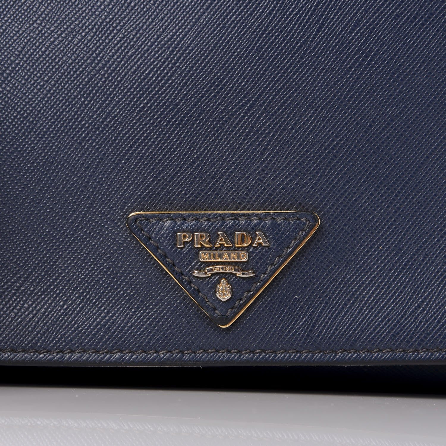 Prada Saffiano Crossbody Bag Bleuette 9 of 10