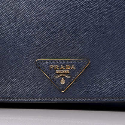 Prada Saffiano Crossbody Bag Bleuette 9 of 10