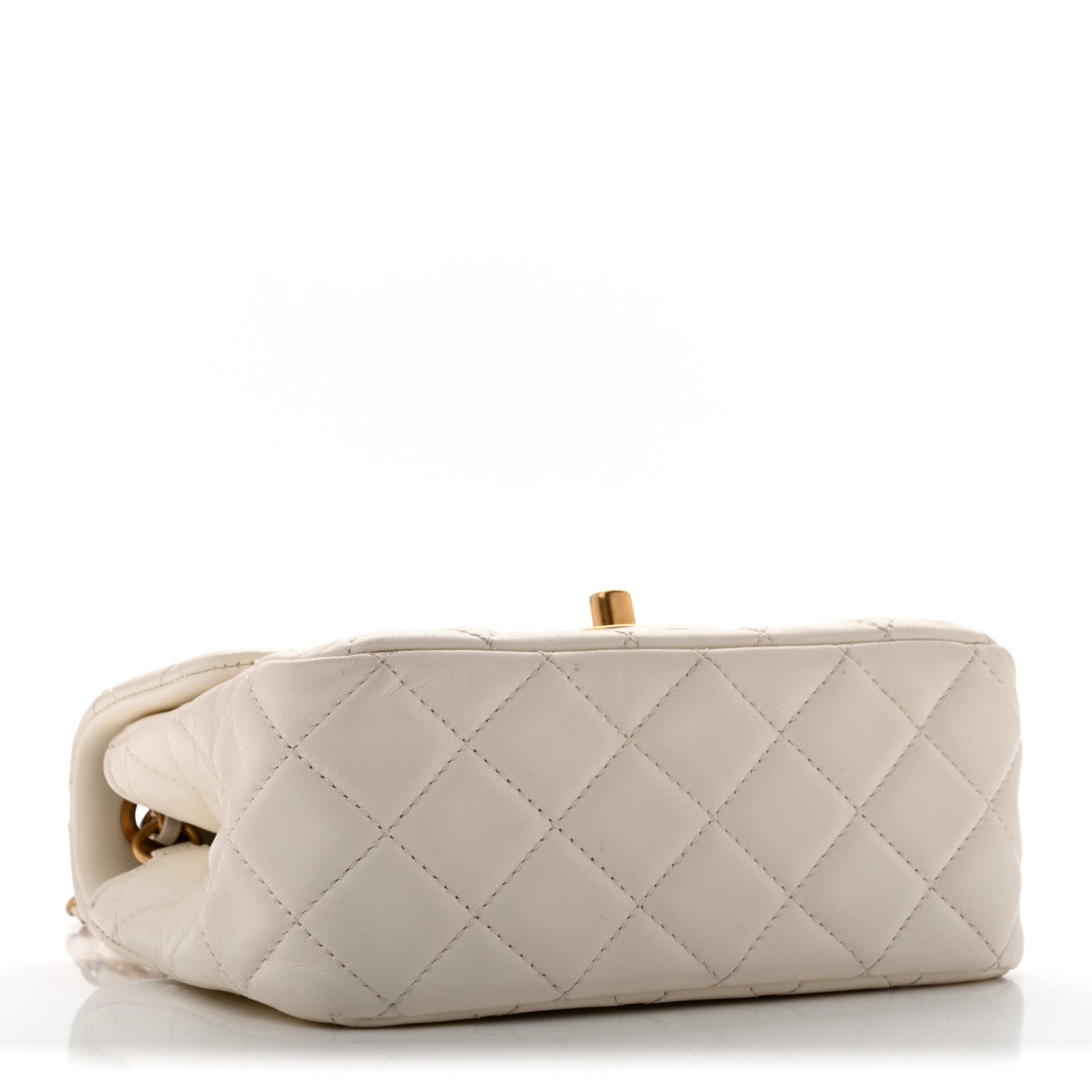 Chanel Lambskin Quilted Mini Pearl Crush Flap White 3 of 13