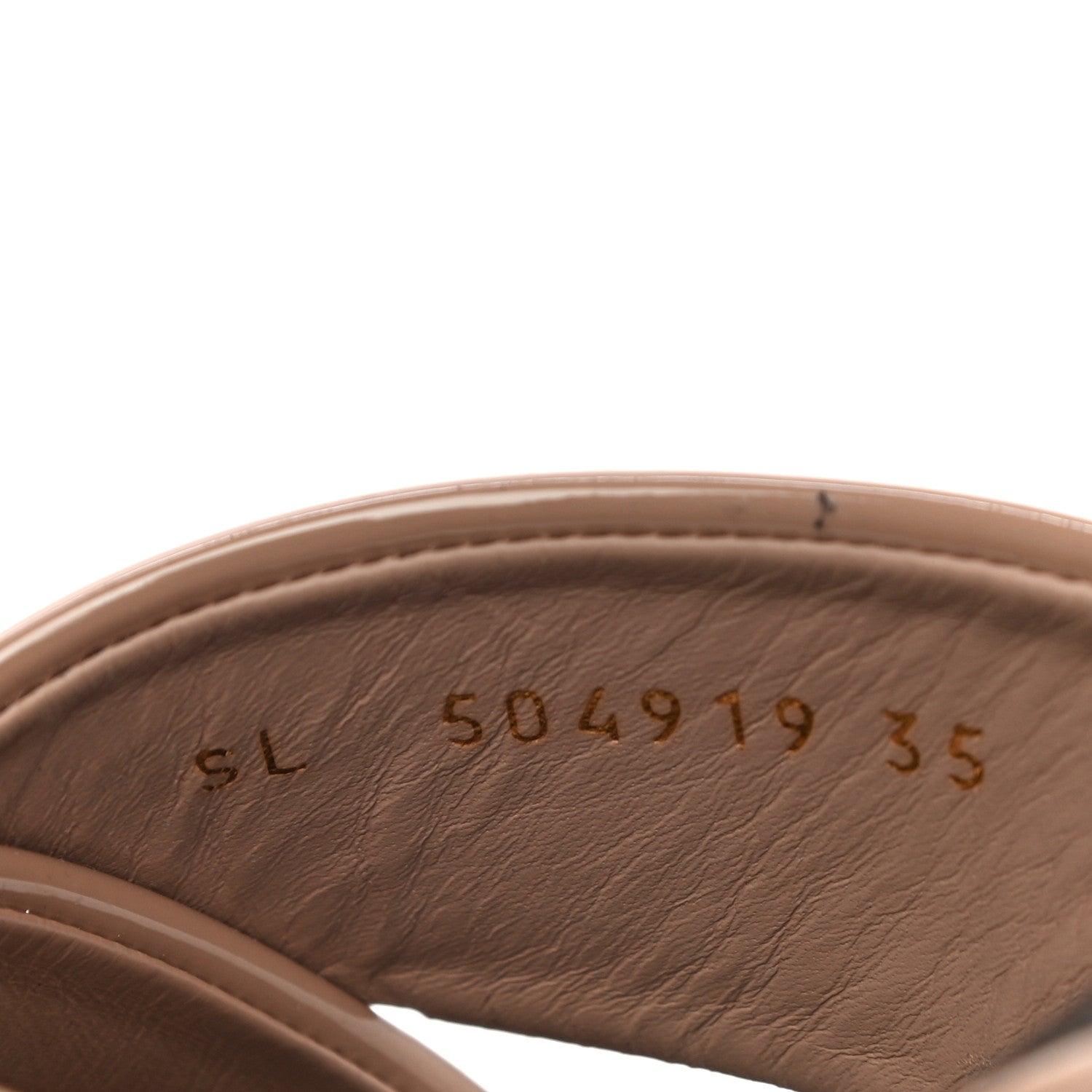 Saint Laurent Patent LouLou 95 Mules 35 Nude 9 of 12