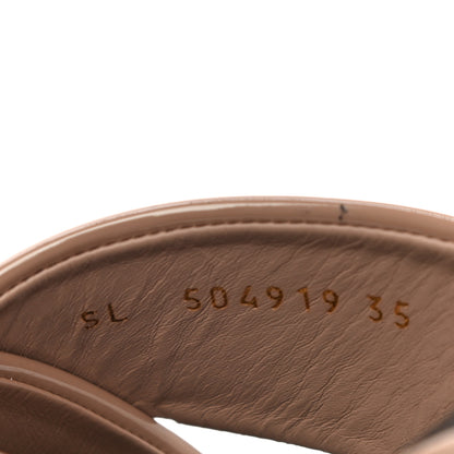 Saint Laurent Patent LouLou 95 Mules 35 Nude 9 of 12
