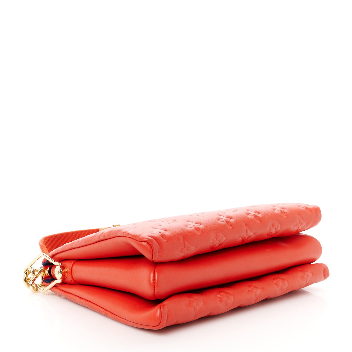 Lambskin Embossed Monogram Coussin PM Red