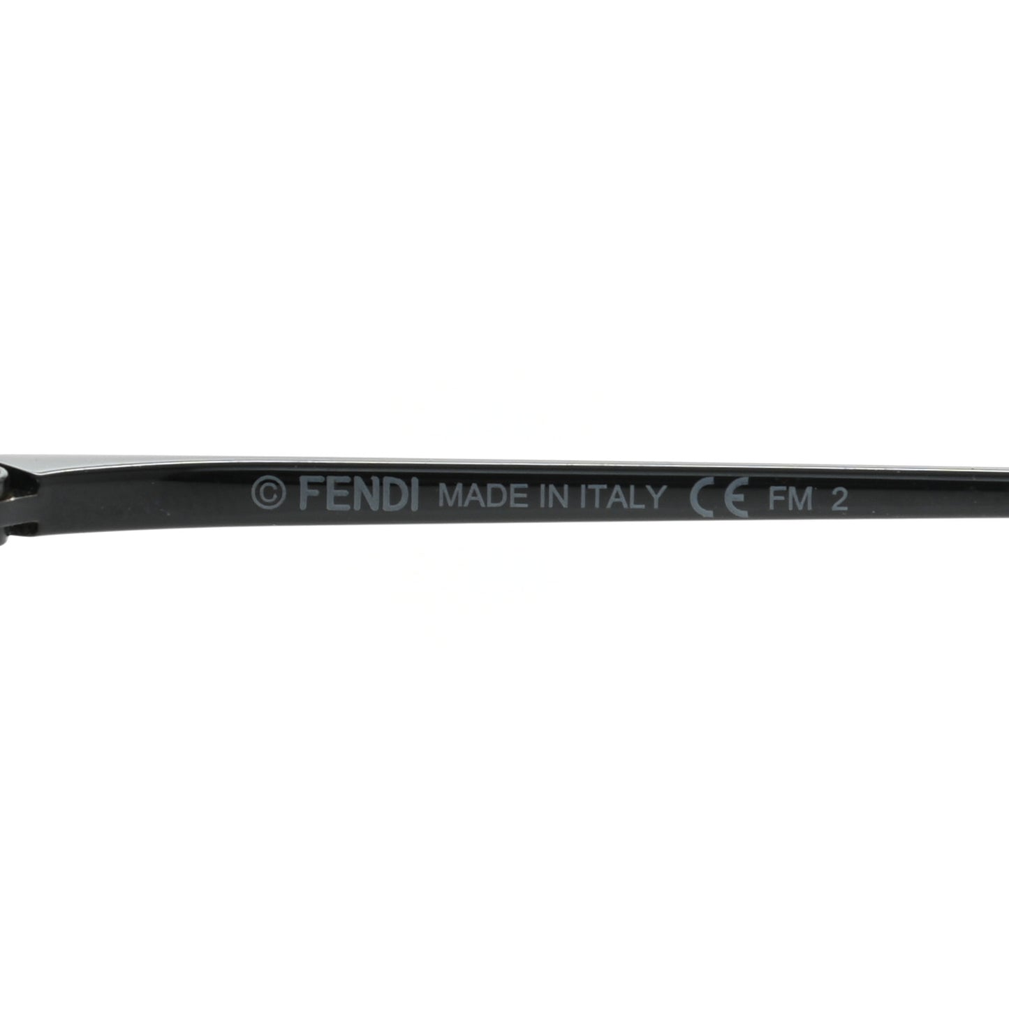 Metal F is Fendi Printed Run Away Round Frame Sunglasses FF 0343/S Black