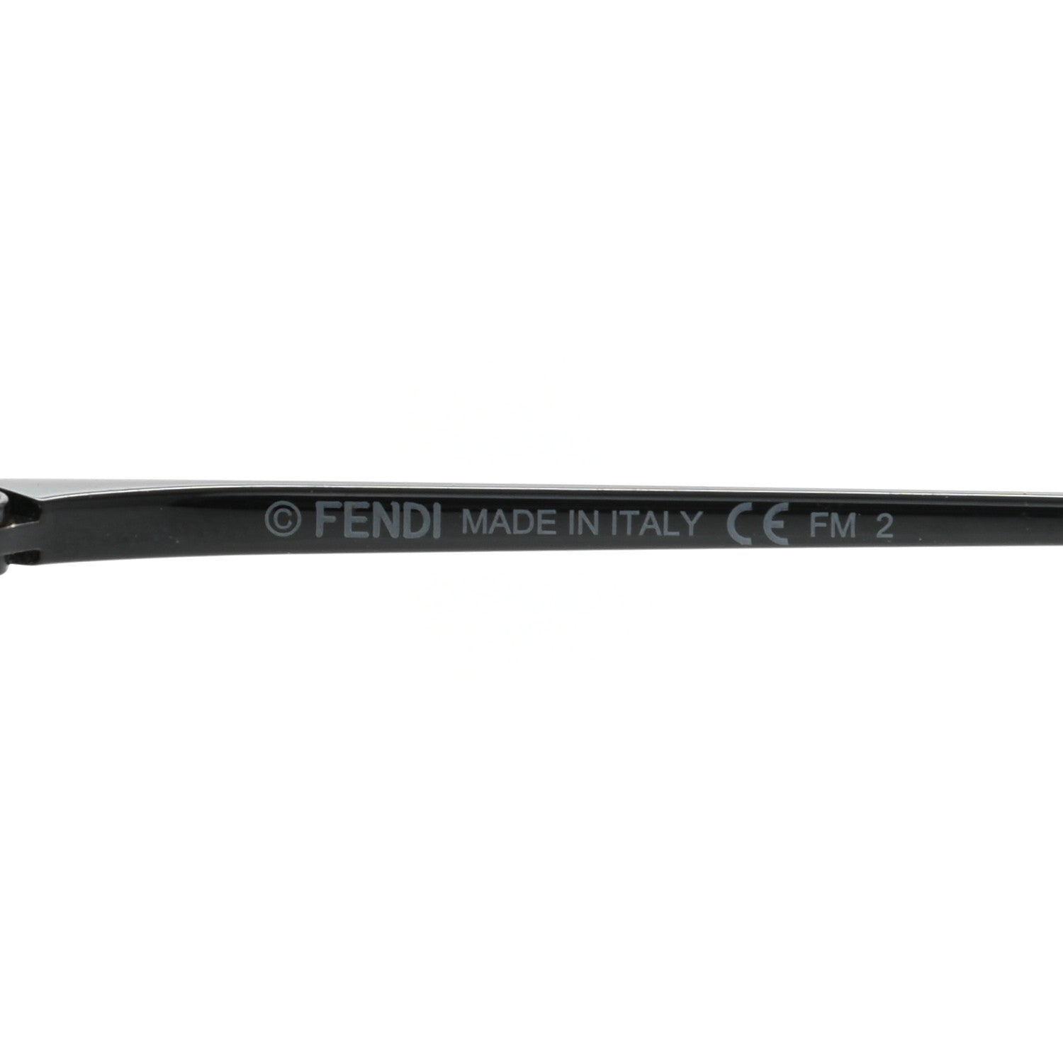 Fendi Metal F is Fendi Printed Run Away Round Frame Sunglasses FF 0343/S Black 6 of 7