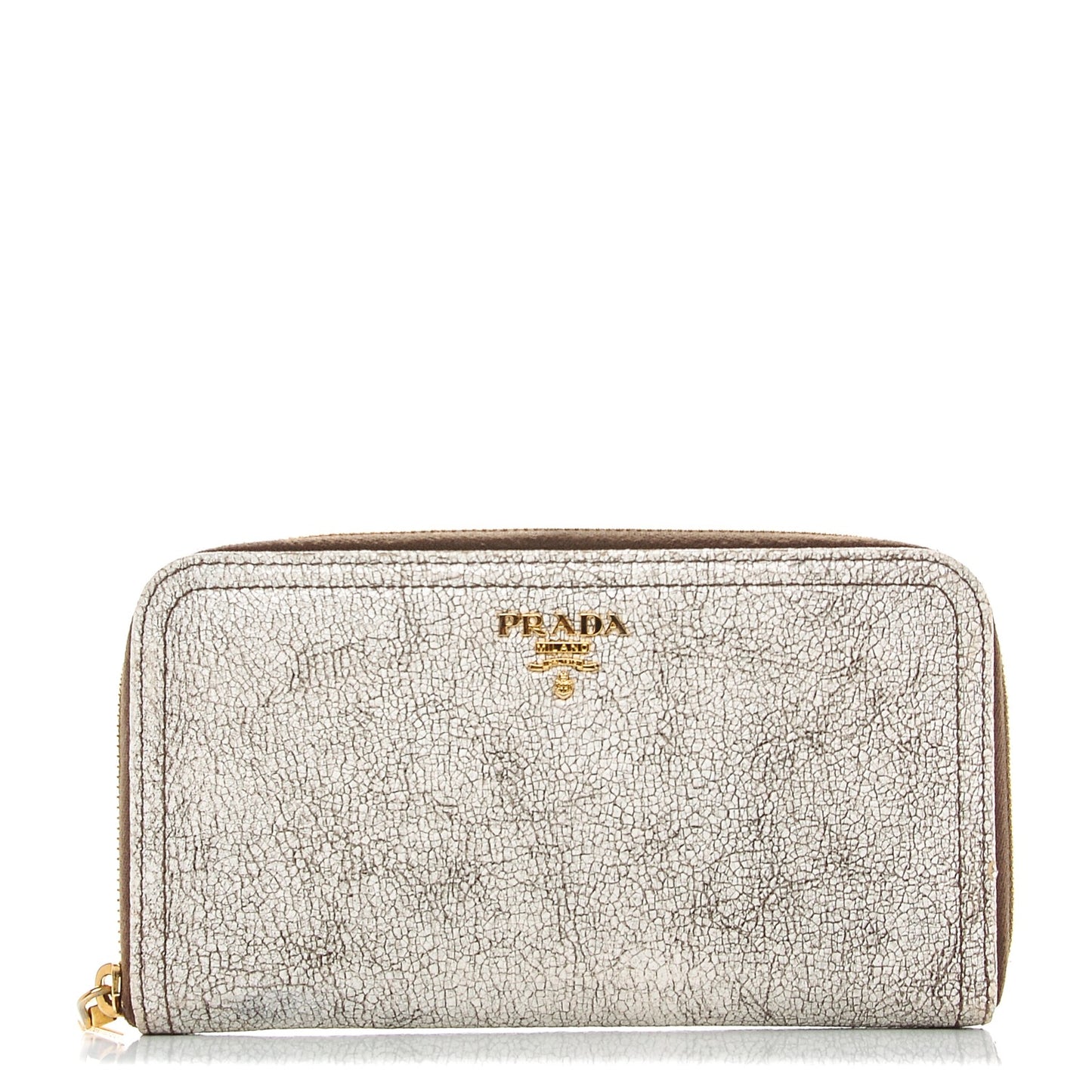 Craquele Zip Around Wallet Talco