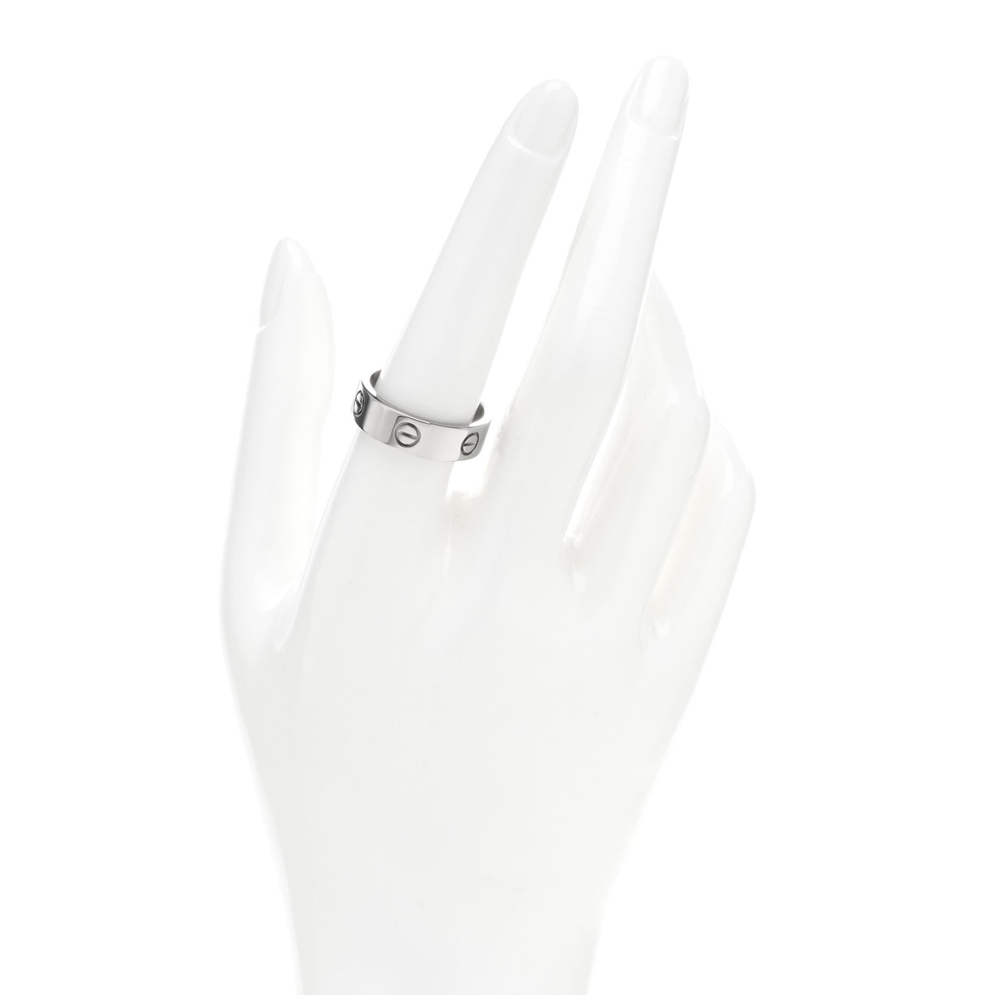 18K White Gold 5.5mm LOVE Ring 59 8.75