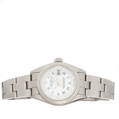 Rolex Stainless Steel 26mm Oyster Perpetual Date Watch White Roman 79160 2 of 4