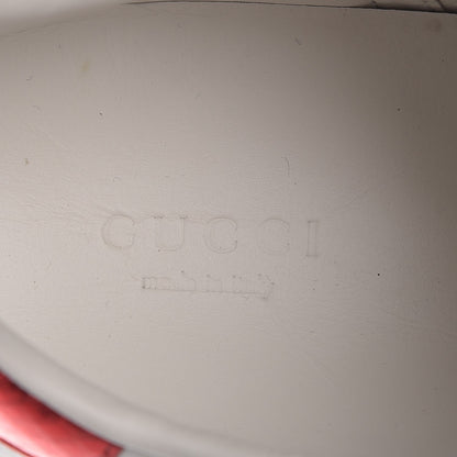 Gucci Calfskin Web Pearl Studded Ace Sneakers 36.5 White 10 of 11